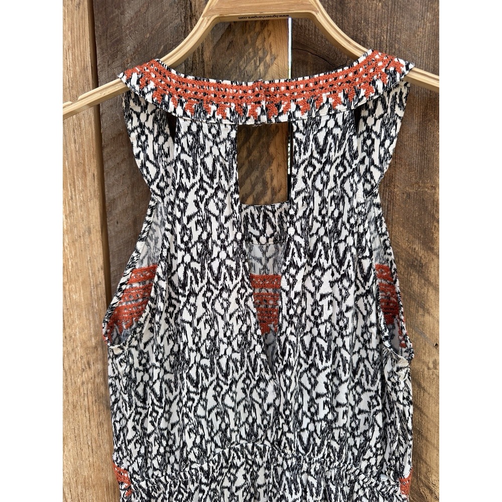 THML Maxi Dress Womans M Boho Embroidered Beach Farmers Market Coastal Vibes - Picture 6 of 13